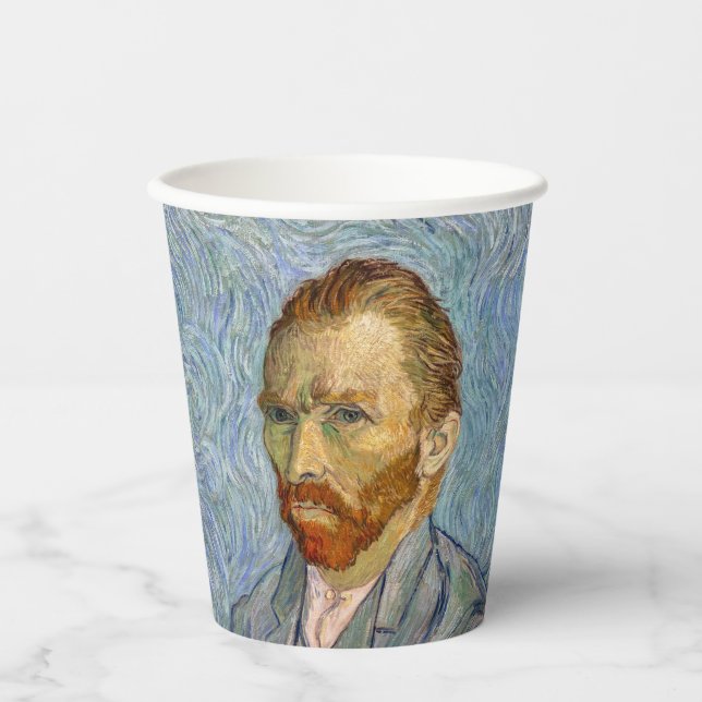 Vasos De Papel Vincent Van Gogh - Autorretrato (Anverso)