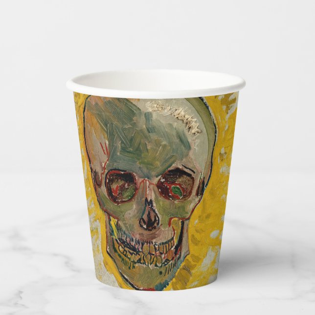 Vasos De Papel Vincent van Gogh - Calavera 1887 #2 (Anverso)