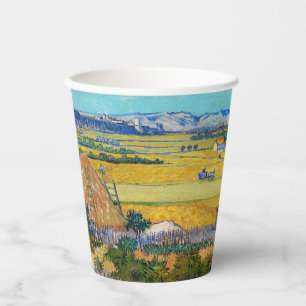 Vasos De Papel Vincent van Gogh - Cosecha en La Crau