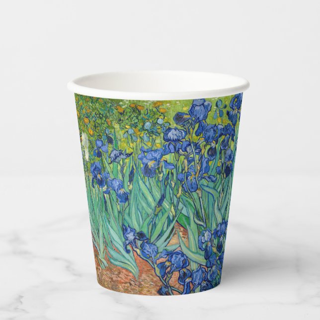 Vasos De Papel Vincent Van Gogh - Irises (Anverso)