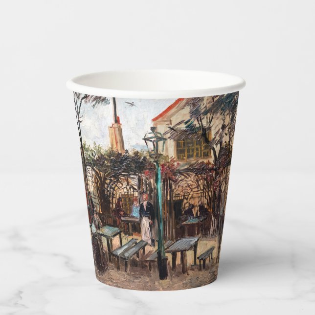 Vasos De Papel Vincent Van Gogh - La Guinguette en Montmartre (Anverso)
