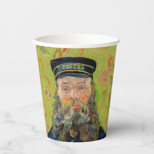 Vasos De Papel Vincent Van Gogh - Postman Joseph Roulin (Anverso)