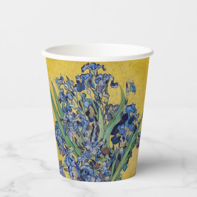 Vasos De Papel Vincent van Gogh - Vase con irlandeses (Anverso)