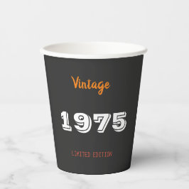 Vasos De Papel Viñeta edición limitada de 1975 50º cumpleaños