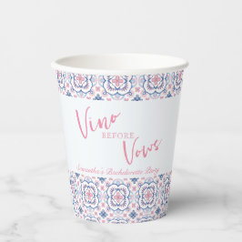 Vasos De Papel Vino antes de Vows Wine Bachelorette