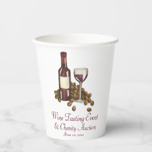 Vasos De Papel Vino degustación de cócteles Fiesta Vidrio Frasco