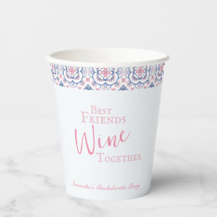 Vasos De Papel Vino Funny Antes De Vales Bachelorette