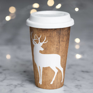 Vasos De Papel Vintaga Beauty Wood & Deer