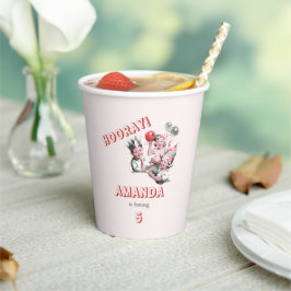 Vasos De Papel Vintage 50 Classic Simple Children Fiesta de cumpl