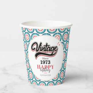 Vasos De Papel Vintage desde 1973