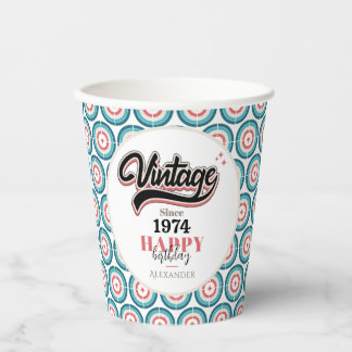 Vasos De Papel Vintage desde 1974