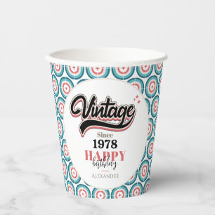 Vasos De Papel Vintage desde 1978