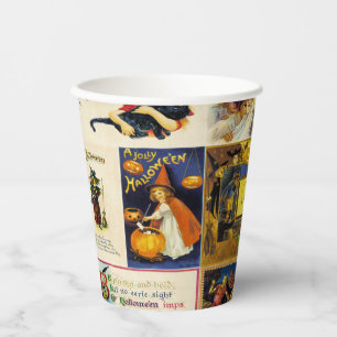 Vasos De Papel Vintage Halloween Ephemera