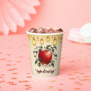 Vasos De Papel Vintage Magic Apple of Our Eyes Baby Shower