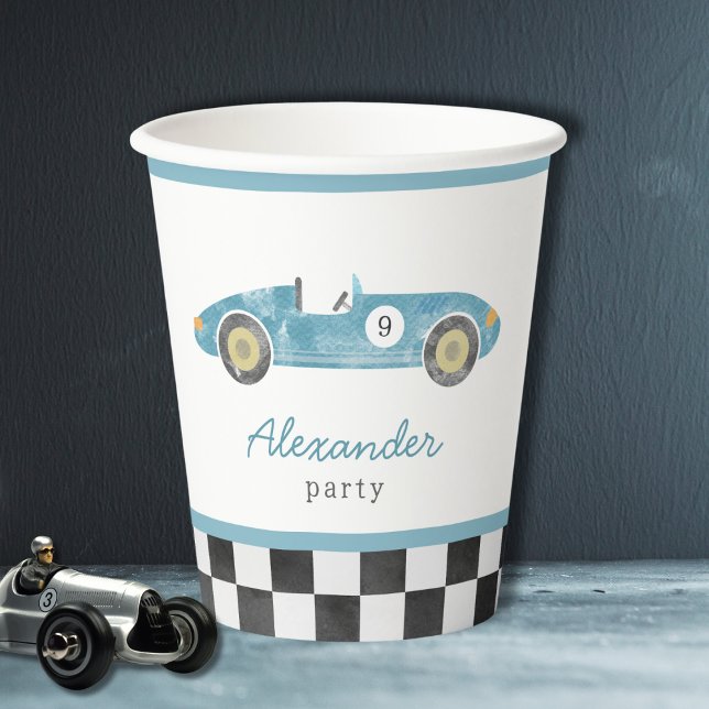 Vasos De Papel Vintage race car Paper cup (Subido por el creador)