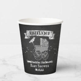 Vasos De Papel Vintage Stroller Halloween Baby Shower