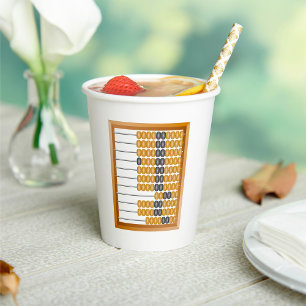 Vasos De Papel Vintage Wooden Abacus Classic Counting Tool