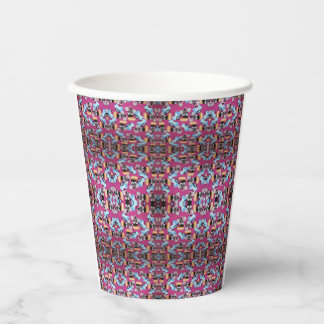 Vasos De Papel Violetas Y Muebles Dulces