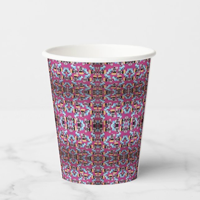 Vasos De Papel Violetas Y Muebles Dulces (Anverso)