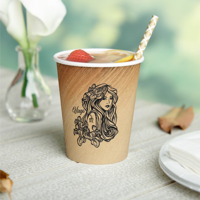 Vasos De Papel Virgo Zodiac Antigüedad (in situ)