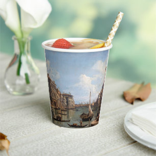 Vasos De Papel Vista de Canaletto al Gran Canal