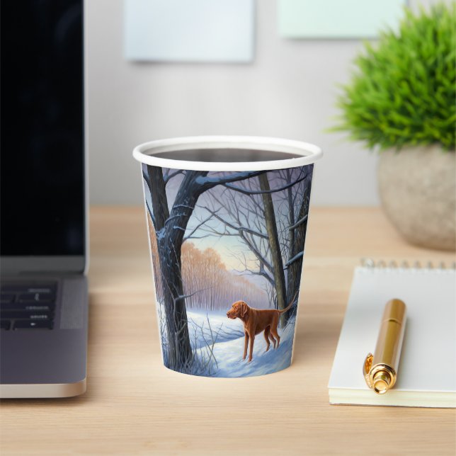 Vasos De Papel Vizla Let It Snow Navidades (in situ)