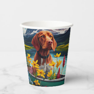 Vasos De Papel Vizsla en una paleta: Una aventura escénica