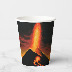 Vasos De Papel Volcán Cumbre Vieja