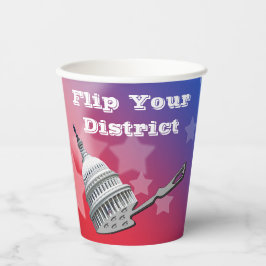 Vasos De Papel Voltea el Voto de tu Distrito 2026