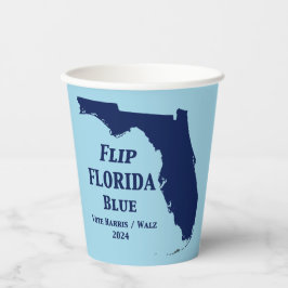Vasos De Papel Voltear Florida Blue en 2024