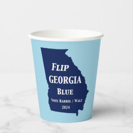 Vasos De Papel Voltear Georgia Blue en 2024