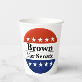 Vasos De Papel Volver a elegir a Sherrod Brown al Senado de los E