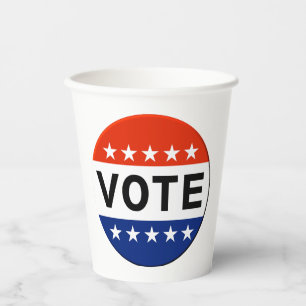 Vasos De Papel Votación 2026 Elecciones de mitad de período