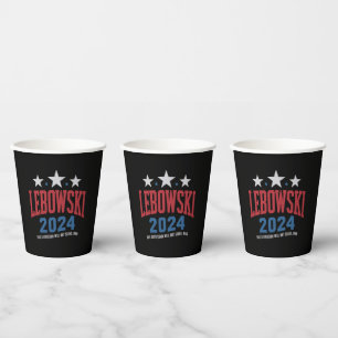 Vasos De Papel Votación electoral política divertida Lebowski 202