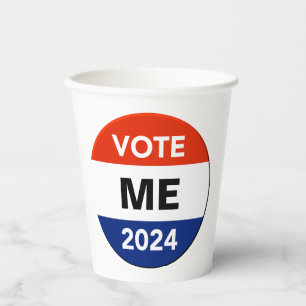 Vasos De Papel Votación personal Campaña electoral presidencial 2