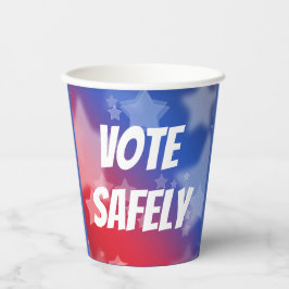 Vasos De Papel Votar en una taza de papel seguro