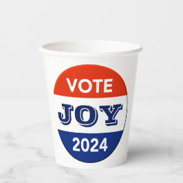 Vasos De Papel Vote Joy 2024 Harris Walz