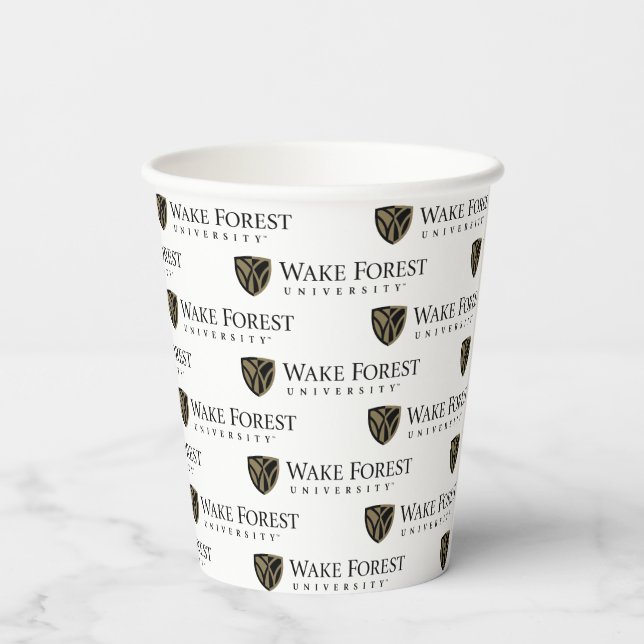 Vasos De Papel Wake Forest University Wordmark (Reverso )