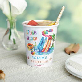 Vasos De Papel Water Slide Splish Splash Birthday Party
