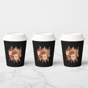 Vasos De Papel Watercolor Autumn Elegance-Boda-