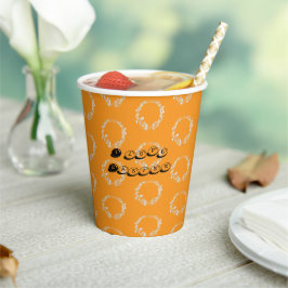 Vasos De Papel Watercolor Bunny Wreath Easter Party Paper Cups