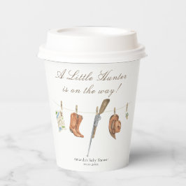 Vasos De Papel Watercolor Hunter Baby Shower