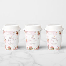 Watercolor Mushroom Fairy 1er bosque de cumpleaños