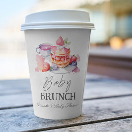 Vasos De Papel Watercolor Pancake Baby Brunower