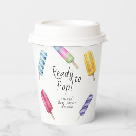 Vasos De Papel Watercolor Popsicle Bebé ducha