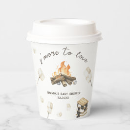 Vasos De Papel Watercolor S'more Baby Shower