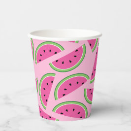 Vasos De Papel Watermelon Cute Kids Primer cumpleaños