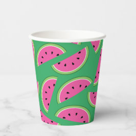 Vasos De Papel Watermelon Cute Kids Primer cumpleaños