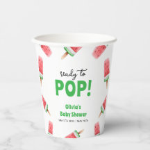 Watermelon Ice Cream Popcicle Baby Shower