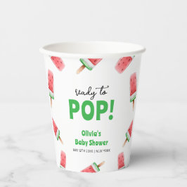 Vasos De Papel Watermelon Ice Cream Popcicle Baby Shower